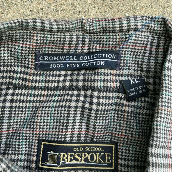 Old School Bespoke Men's VTG 90s Flannel Shirt​​​​​​​ - Picture 3 of 4